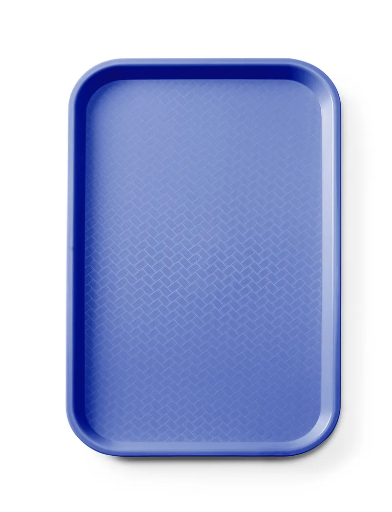 Polypropylene fast food tray GN 1/1, AmerBox, GN 1/1, Blue, 530x325x(H)20mm, Rectangular