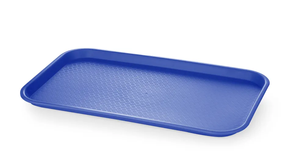 Vis Polypropylene fast food tray GN 1/1, AmerBox, GN 1/1, Blue, 530x325x(H)20mm, Rectangular, bilde 2