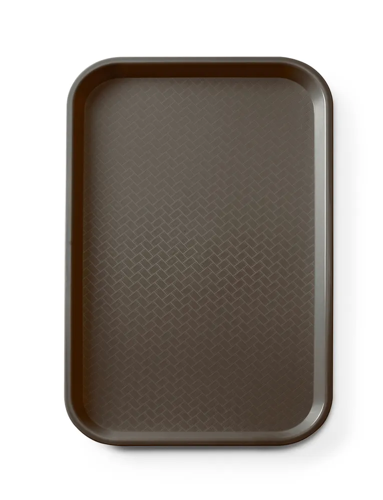 Polypropylene fast food tray GN 1/1, AmerBox, GN 1/1, Brown, 530x325x(H)20mm, Rectangular