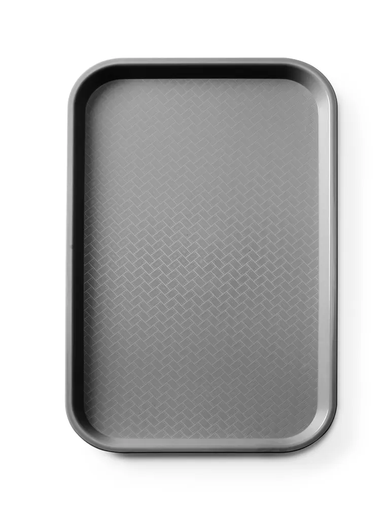 Polypropylene fast food tray GN 1/1, AmerBox, GN 1/1, Black, 530x325x(H)20mm, Rectangular