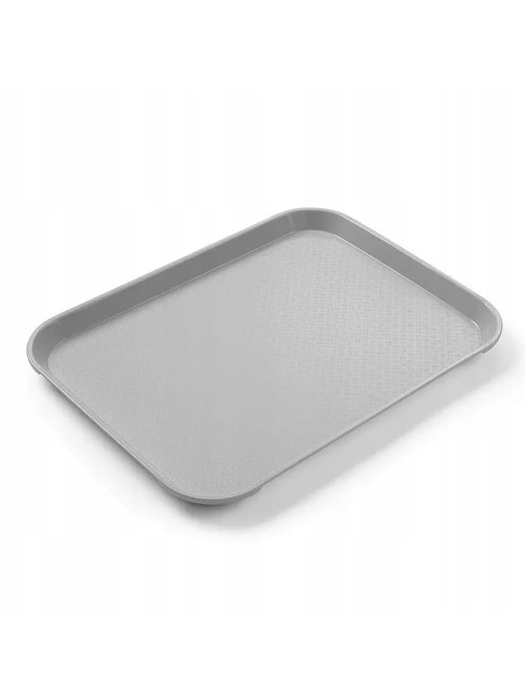 Polypropylene fast food tray, small, AmerBox, Light grey, 265x345x(H)20mm