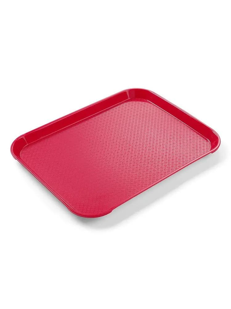 Polypropylene fast food tray, small, AmerBox, Red, 265x345x(H)20mm