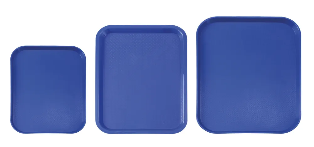 Vis Polypropylene fast food tray, small, AmerBox, Light grey, 265x345x(H)20mm, bilde 5