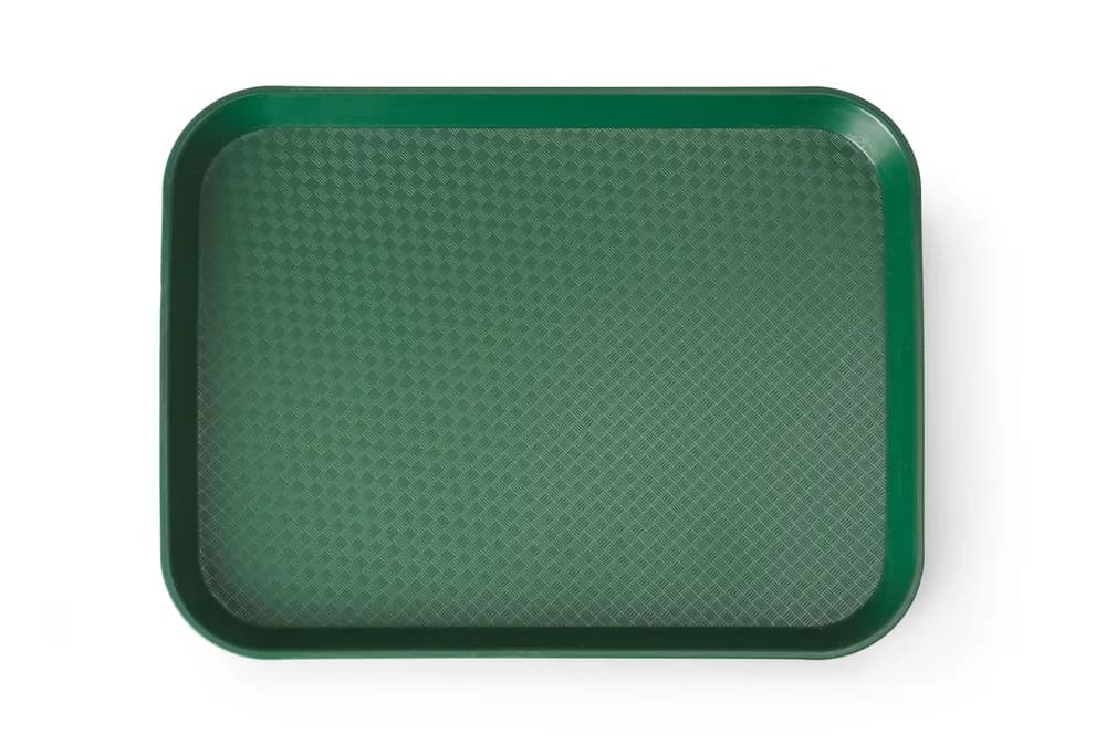 Polypropylene fast food tray, small, AmerBox, Green, 265x345x(H)20mm