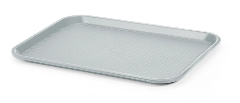 Polypropylene fast food tray, medium, AmerBox, Light grey, 305x415x(H)20mm