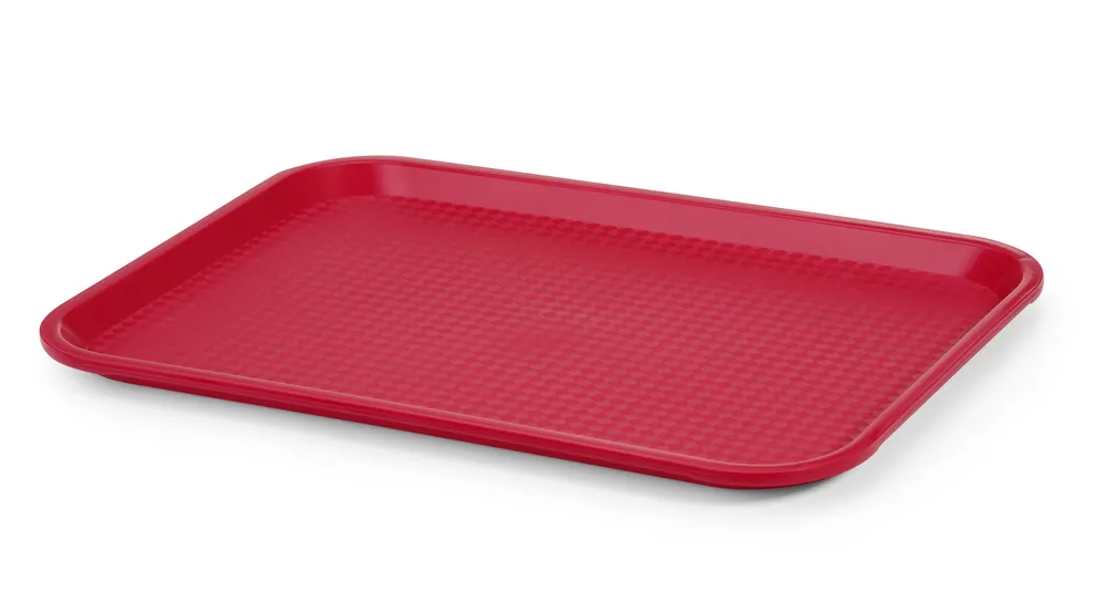 Polypropylene fast food tray, medium, AmerBox, Red, 305x415x(H)20mm