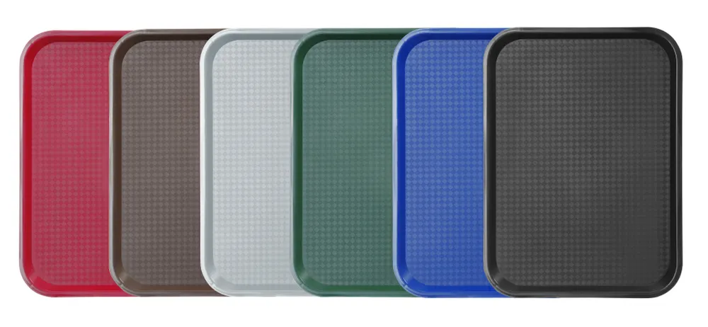 Vis Polypropylene fast food tray, medium, AmerBox, Blue, 305x415x(H)20mm, bilde 3
