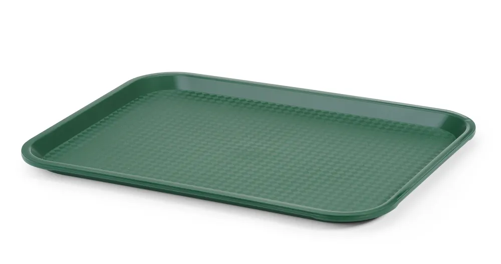 Polypropylene fast food tray, medium, AmerBox, Green, 305x415x(H)20mm