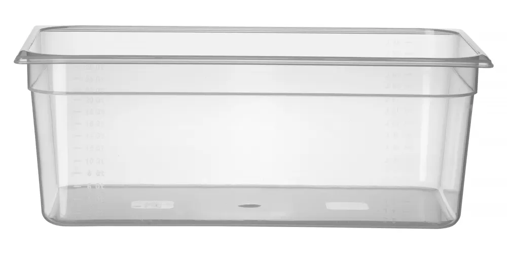 Container GN 1/1 polypropylene, HENDI, Profi Line, GN 1/1, 24L, Transparent, 530x325x(H)200mm