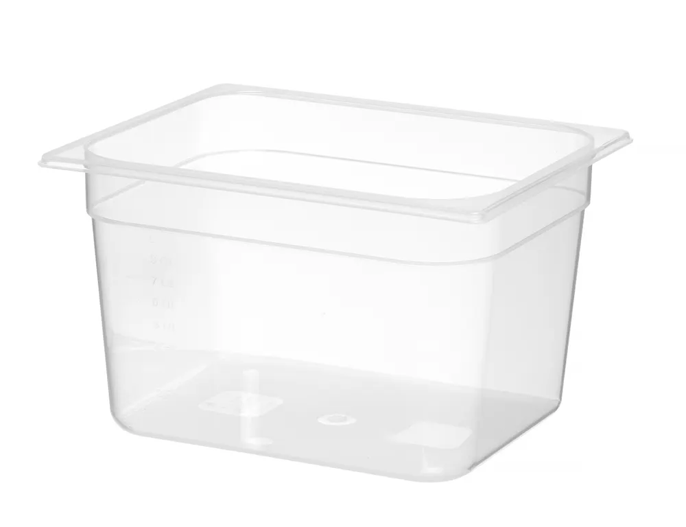 Container GN 1/2 polypropylene, HENDI, Profi Line, GN 1/2, 11L, Transparent, 325x265x(H)200mm