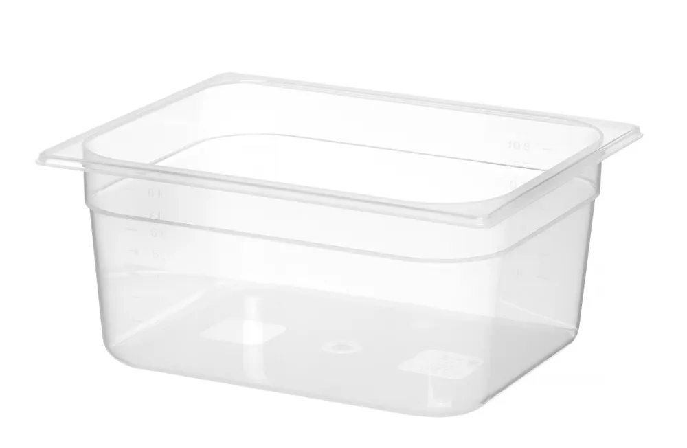 Vis Container GN 1/2 polypropylene, HENDI, Profi Line, GN 1/2, 8L, Transparent, 325x265x(H)150mm, bilde 2