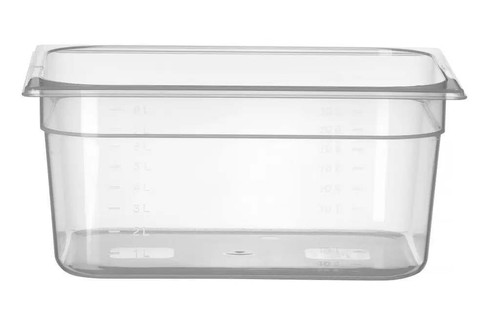 Container GN 1/2 polypropylene, HENDI, Profi Line, GN 1/2, 8L, Transparent, 325x265x(H)150mm
