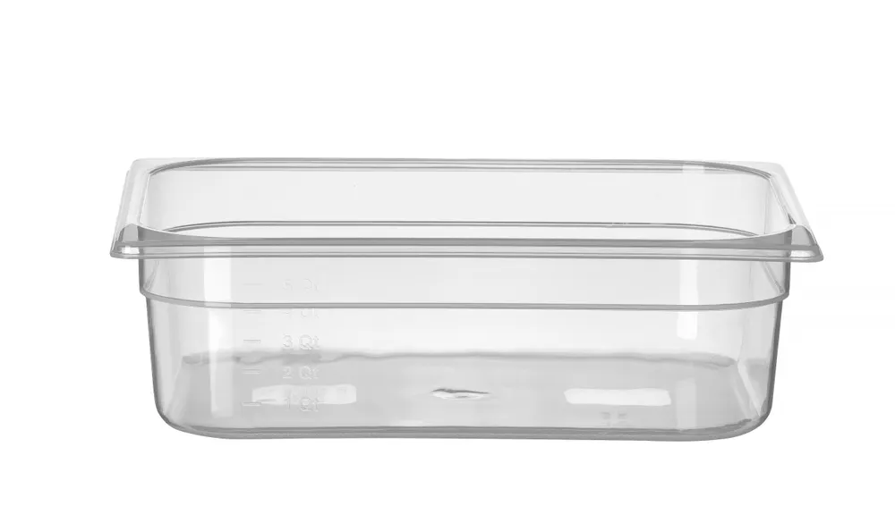 Container GN 1/2 polypropylene, HENDI, Profi Line, GN 1/2, 5L, Transparent, 325x265x(H)100mm