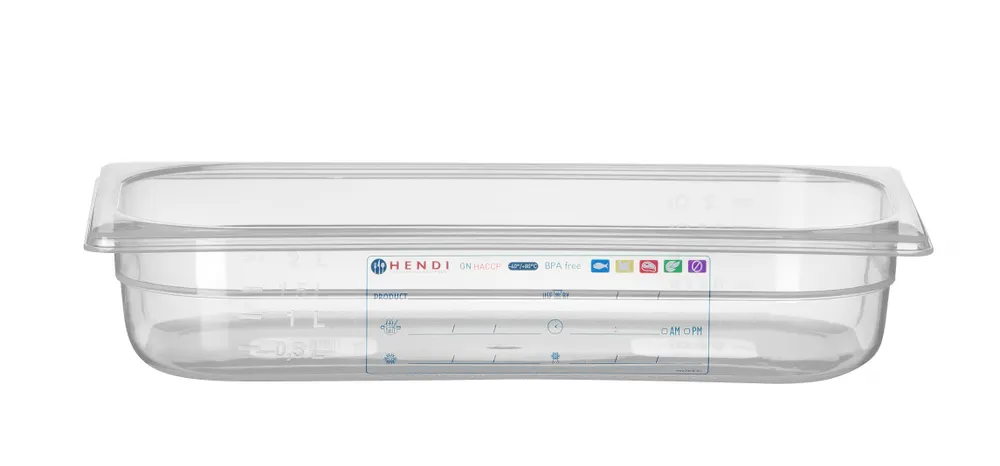 Container GN 1/3 HACCP, HENDI, GN 1/3, 2,5L, Transparent, 325x176x(H)65mm