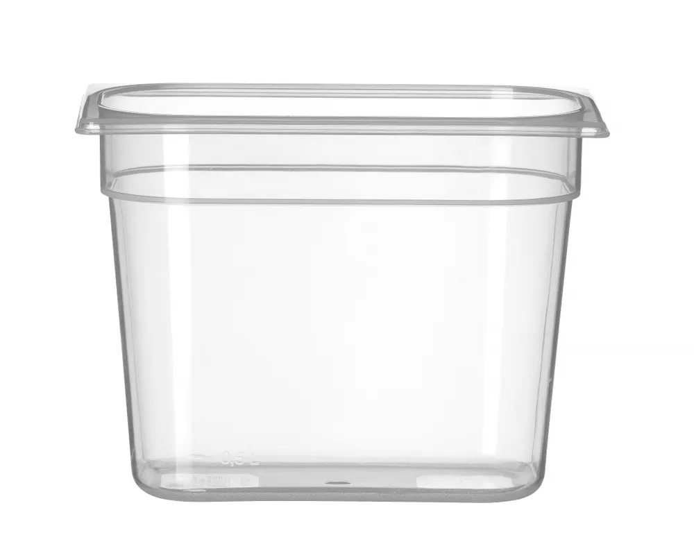 Container GN 1/4 polypropylene, HENDI, Profi Line, GN 1/4, 4,5L, Transparent, 265x162x(H)200mm