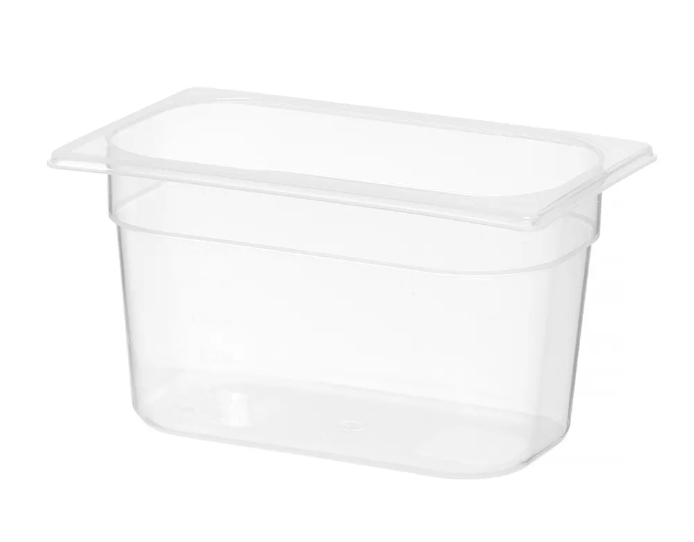 Vis Container GN 1/4 polypropylene, HENDI, Profi Line, GN 1/4, 3,5L, Transparent, 265x162x(H)150mm, bilde 2