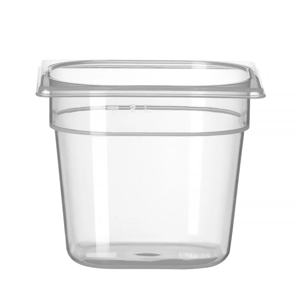 Container GN 1/6 polypropylene, HENDI, Profi Line, GN 1/6, 2L, Transparent, 176x162x(H)150mm