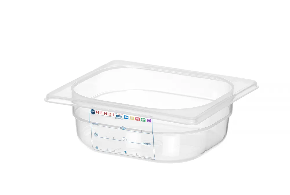 Vis Container GN 1/6 HACCP, HENDI, GN 1/6, 1L, Transparent, 176x162x(H)65mm, bilde 2