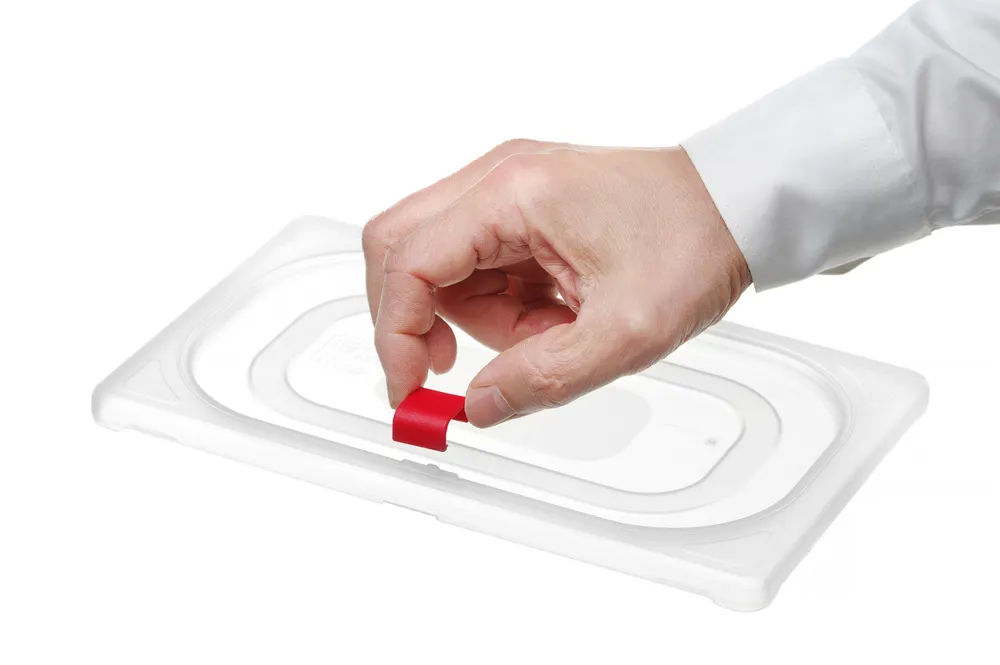 Vis Lid clips for HACCP storage containers, HENDI, Red, 12 pcs, bilde 3