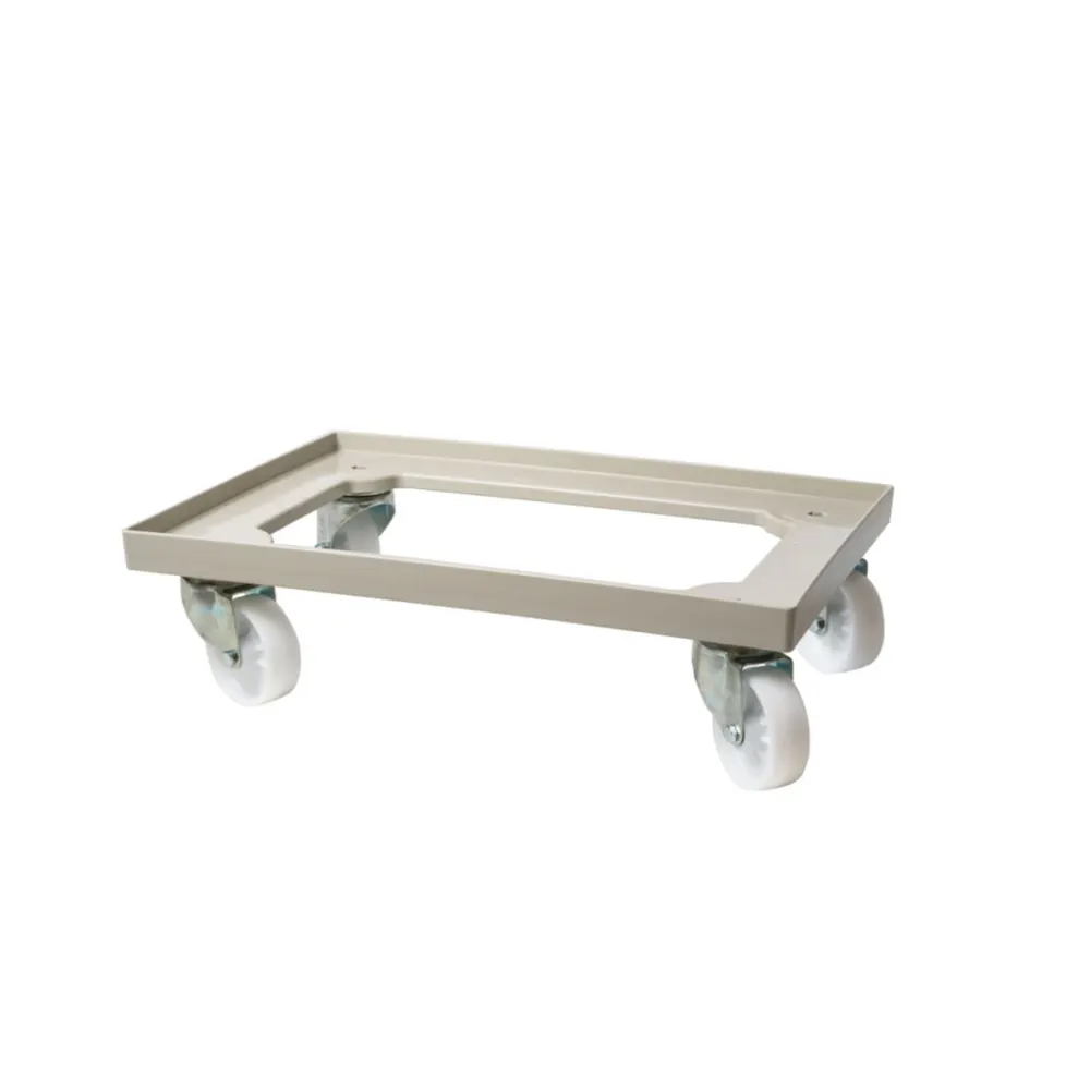 Trolley for pizza dough boxes, AmerBox, Light grey, 600x400mm