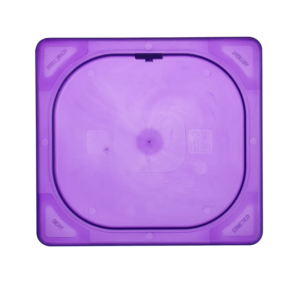 Vis Lid for GN containers purple, HENDI, GN 1/6, Purple, 176x162mm, bilde 2