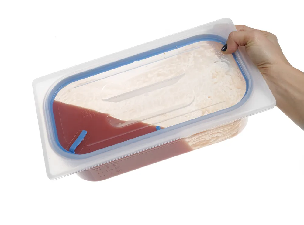 Vis Lid for GN containers made of polypropylene, with seal, HENDI, GN 1/3, Transparent, 325x176mm, bilde 4