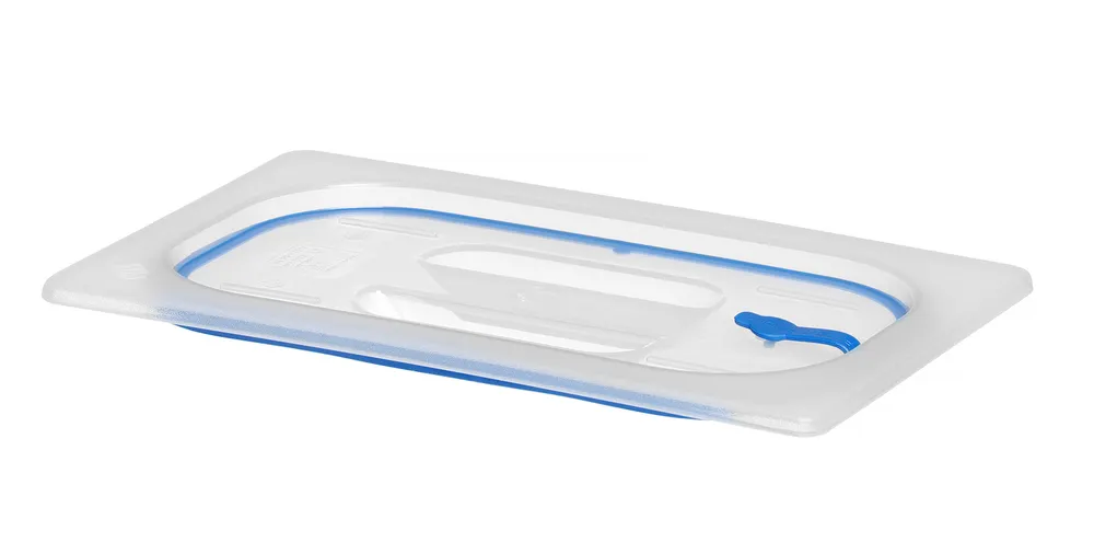 Lid for GN containers made of polypropylene, with seal, HENDI, GN 1/4, Transparent, 265x162mm