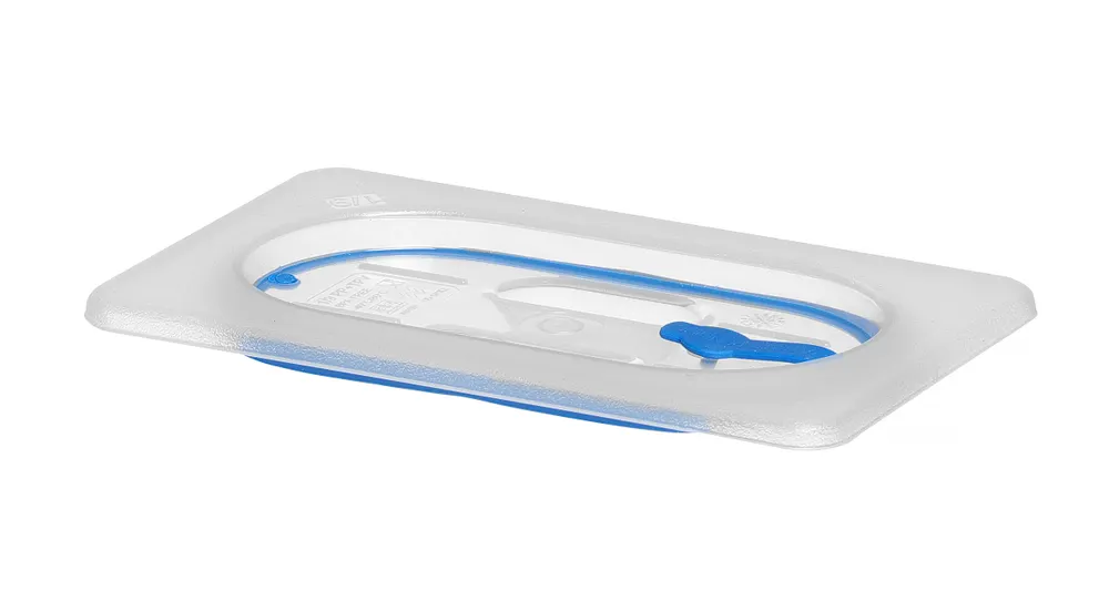 Lid for GN containers made of polypropylene, with seal, HENDI, GN 1/9, Transparent, 176x108mm