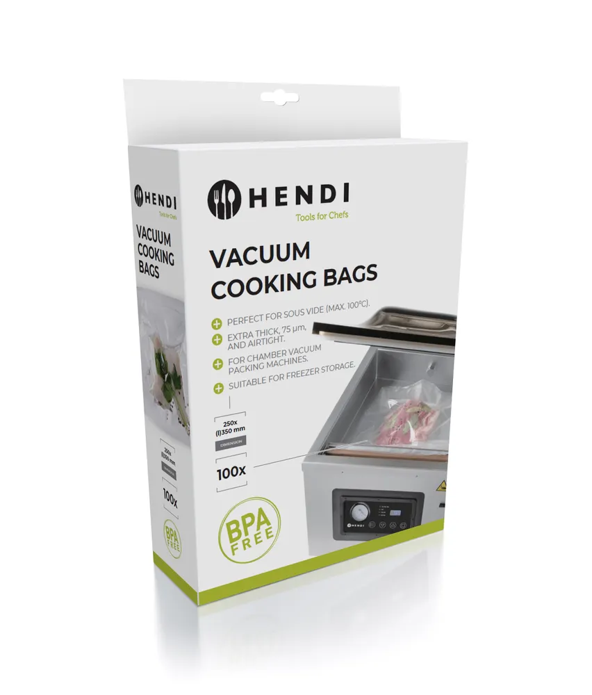 Sous-vide cooking bags for vacuum packing machines, HENDI, 100 pcs., 350x250mm