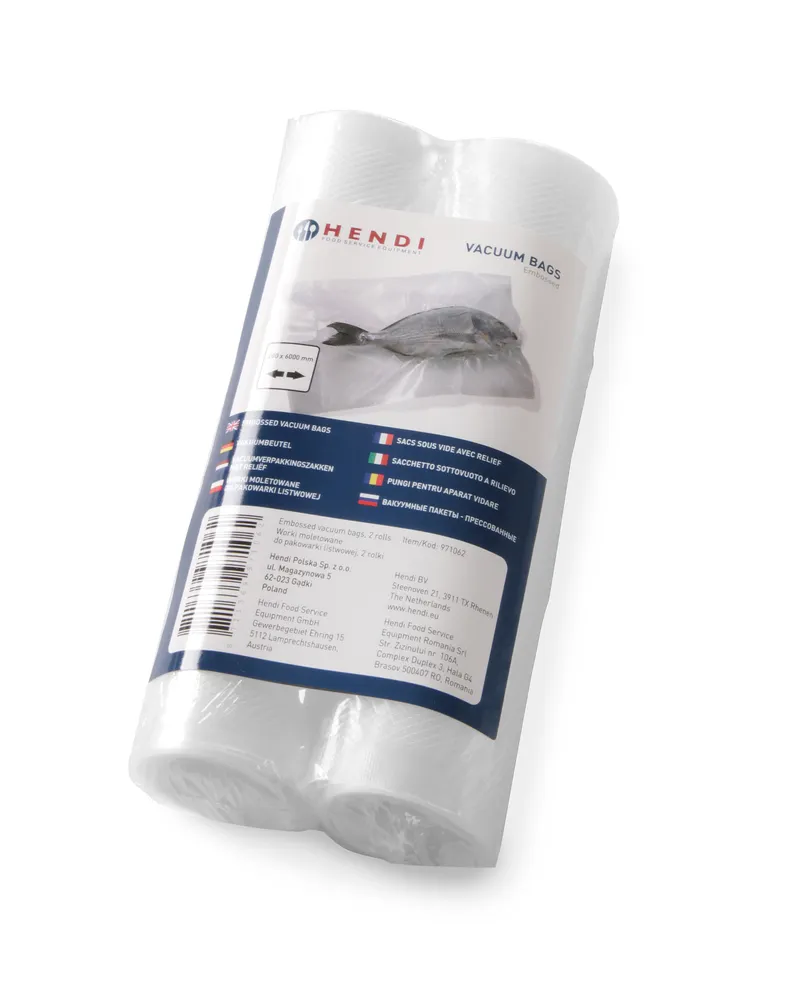 Vis Embossed vacuum bags on roll - 2 pcs, HENDI, 2 pcs., 6000x200mm, bilde 2