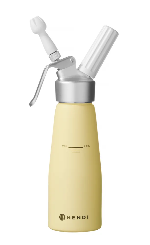 Cream whipper, HENDI, 0,5L, Pastel yellow, ⌀80x(H)260mm