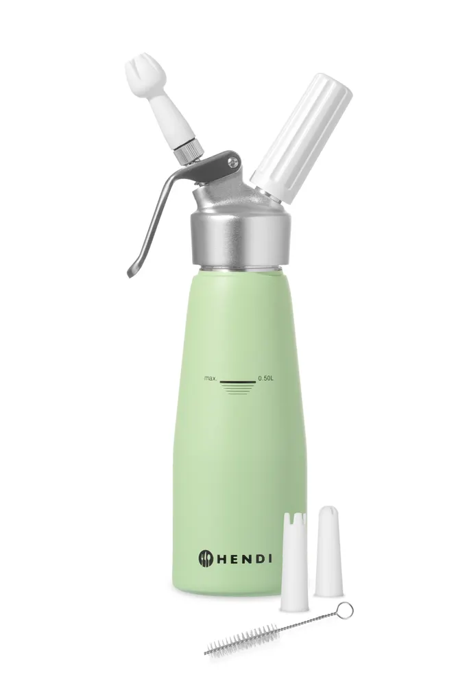 Vis Cream whipper, HENDI, 0,5L, Pastel green, ⌀80x(H)260mm, bilde 2