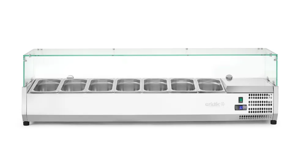 Vis Refrigerated countertop server GN 1/3, Arktic, 7x GN 1/3, GN 1/3, 42L, 230V/180W, 420x1605x(H)460mm, bilde 2