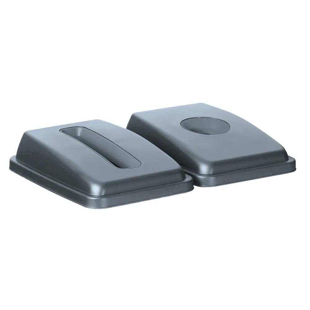 Vis Lid with opening for 60 l rectangular container, HENDI, rectangular opening, Light grey, 660x470x(H)30mm, bilde 3