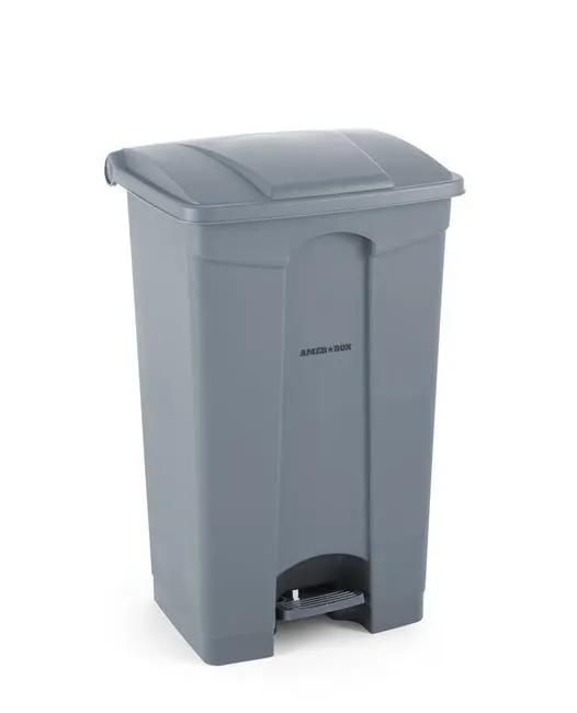 Vis Pedal bin, AmerBox, 68L, Light grey, 490x410x(H)660mm, bilde 5