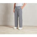P553 Essential Chef's Trouser Sort/Hvit M
