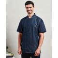 P906 Chefs Zip Close Jacket Indigo Denim XL