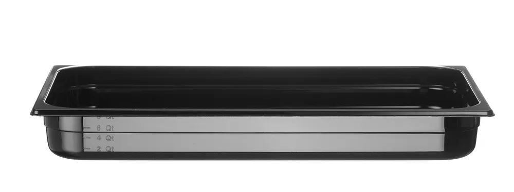 Container GN 1/1 black polycarbonate, HENDI, Profi Line, GN 1/1, 9L, Black, 530x325x(H)65mm