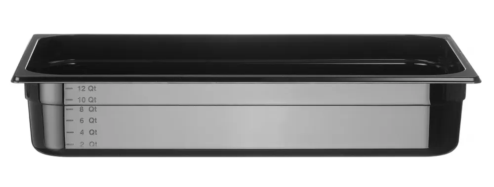 Container GN 1/1 black polycarbonate, HENDI, Profi Line, GN 1/1, 14L, Black, 530x325x(H)100mm